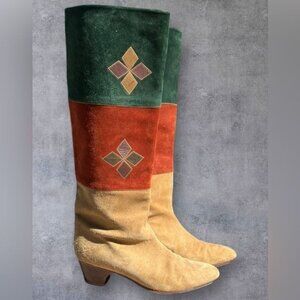 Vintage Joan & David Couture Italian Suede Boots